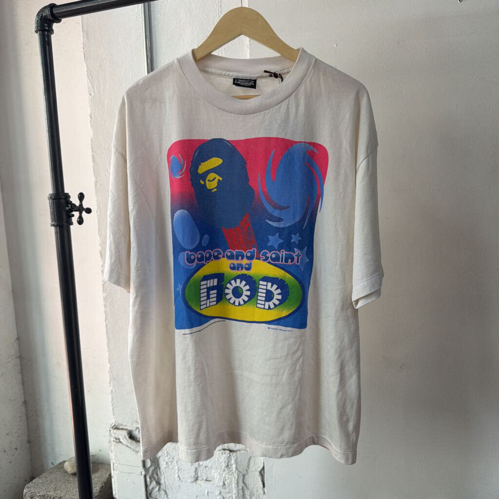 BAPE X SAINT TEE SZ XL