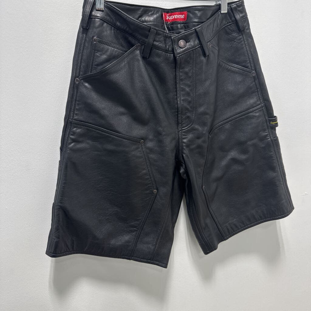 SUPREME LEATHER CARPENTER SHORTS SZ 32