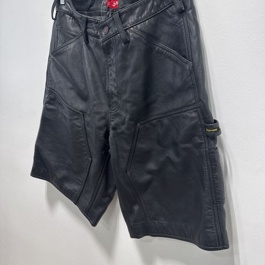 SUPREME LEATHER CARPENTER SHORTS SZ 32