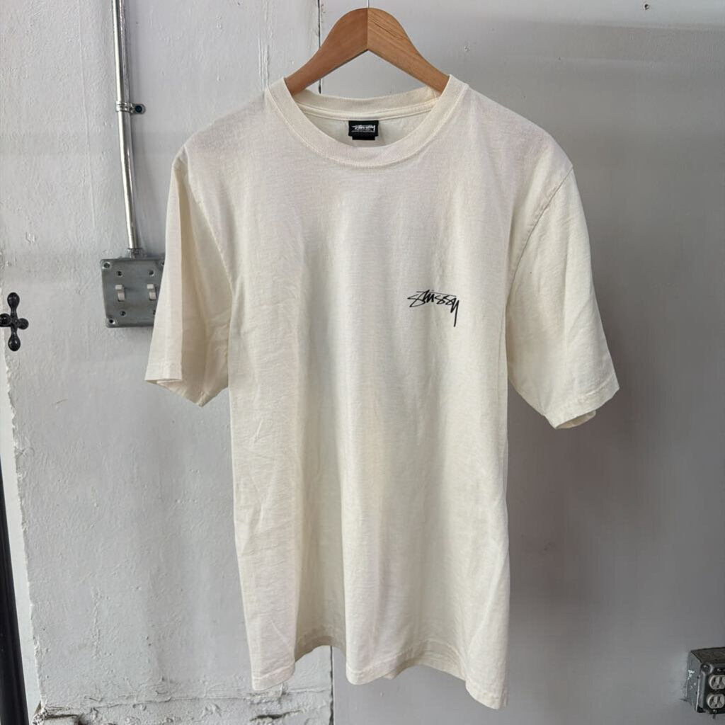 STUSSY S LOGO TEE SZ.M