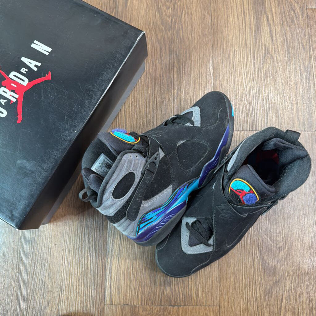 AIR JORDAN 8 " AQUA " SZ.10 W BOX