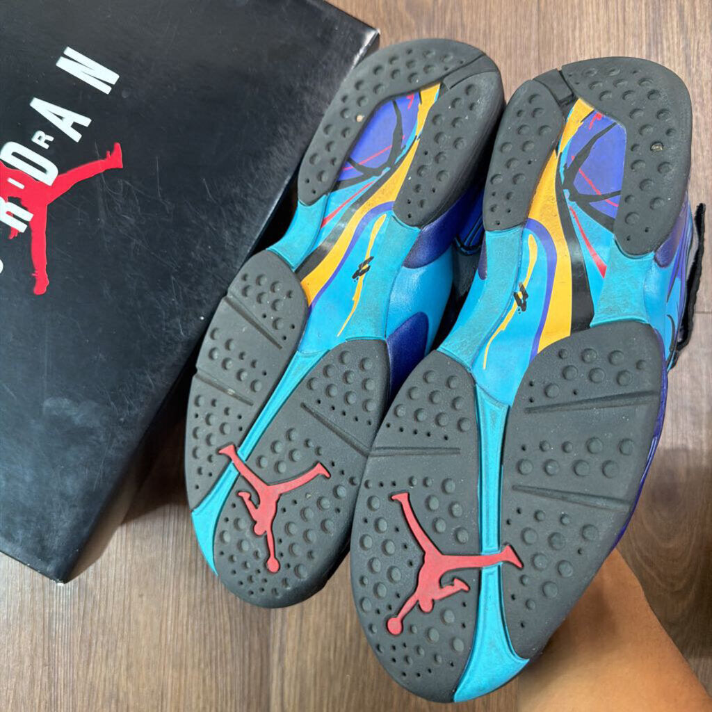 AIR JORDAN 8 " AQUA " SZ.10 W BOX