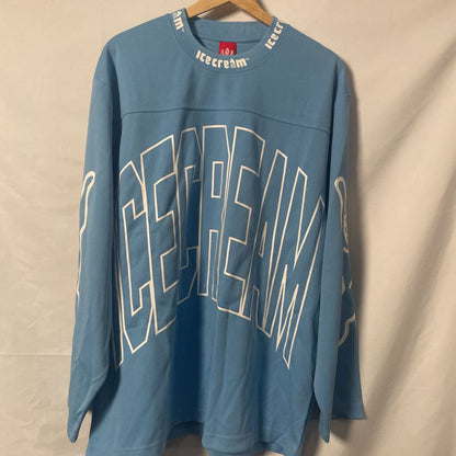 Ice Cream Light Blue Moto Jersey Sz. L