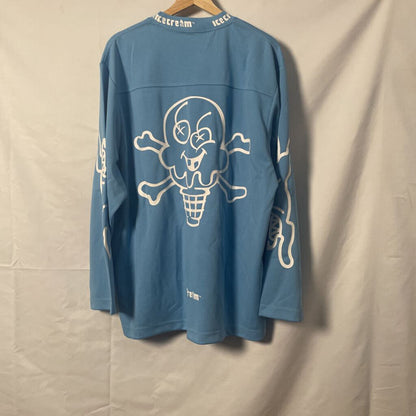 Ice Cream Light Blue Moto Jersey Sz. L