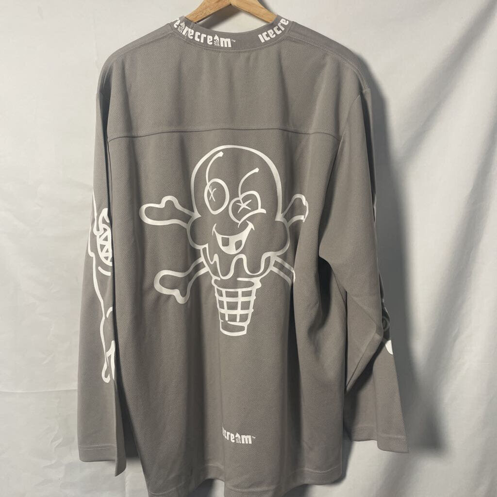 Ice Cream Grey Moto Jersey Sz. L