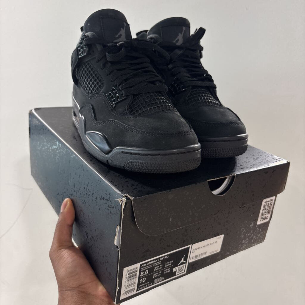 JORDAN 4 BLACK CAT SZ 8.5