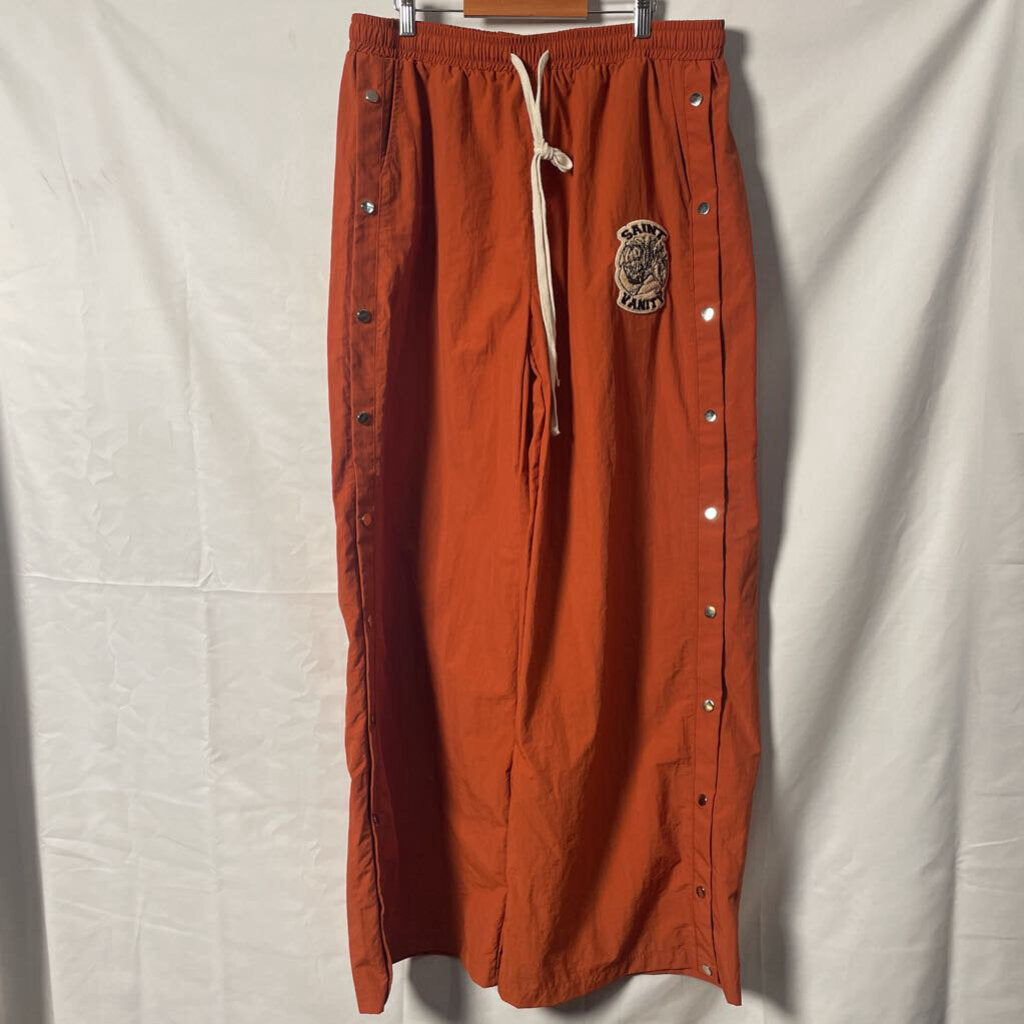 Saint Vanity Orange Nylon Pants Sz. XL
