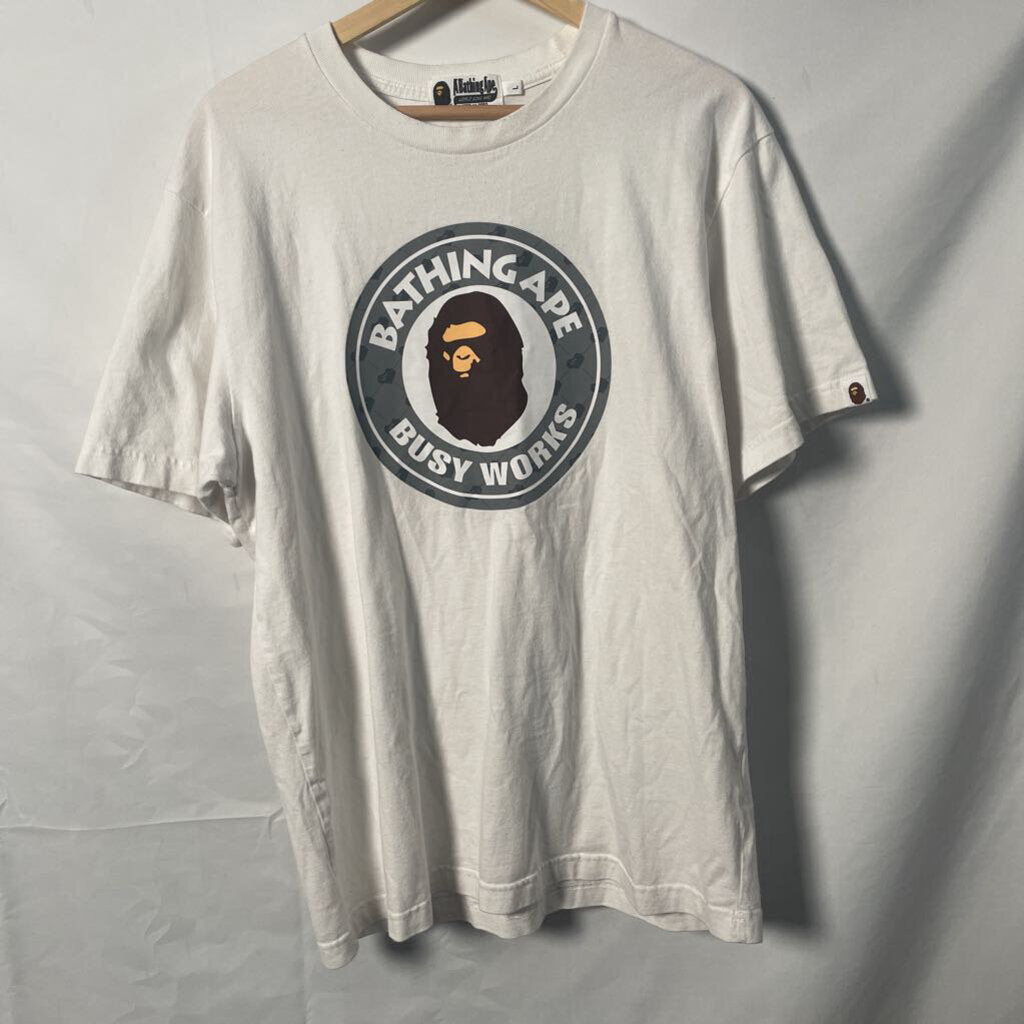 bape Busy Work grey tee Sz. L