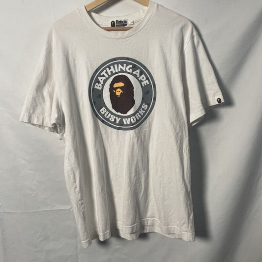 bape Busy Work grey tee Sz. L