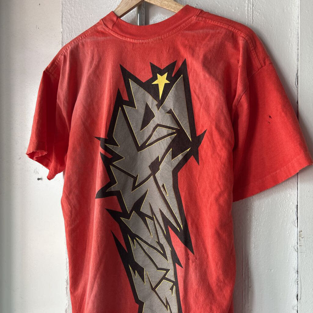 HELLSTAR DISTRESSED TEE SZ. XS