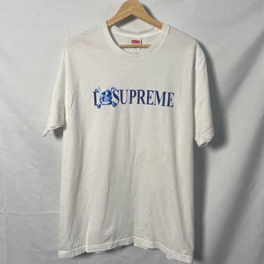 Supreme White Skull Tee Sz. M