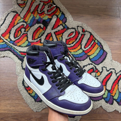 AIR JORDAN 1 " COURT PURPLE " SZ.10 ( NO BOX )