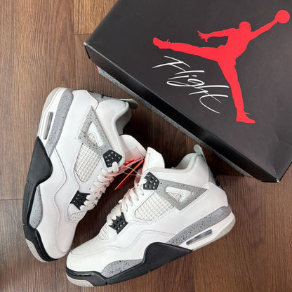 JORDAN 4 "WHITE CEMENT" SZ 9 (BOX)