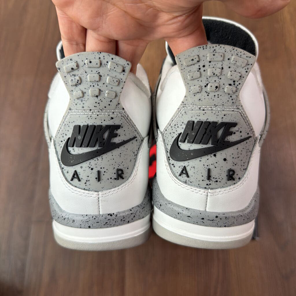 JORDAN 4 "WHITE CEMENT" SZ 9 (BOX)