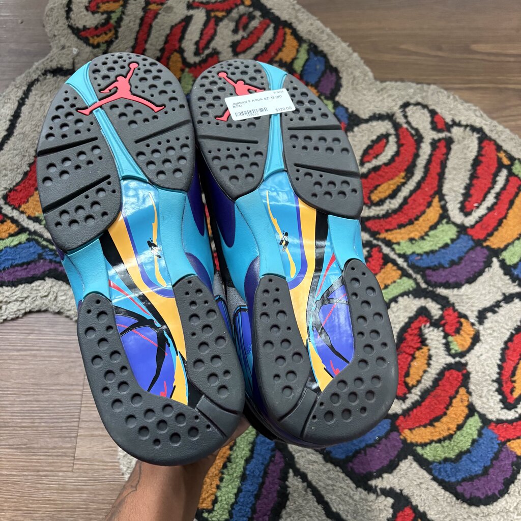JORDAN 8 AQUA SZ. 12 (NO BOX)
