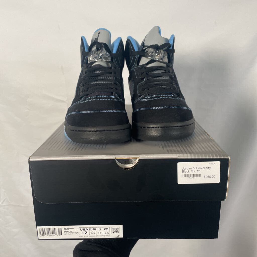 Jordan 5 University Black Sz. 12