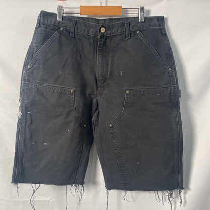 Carhartt Black Paint Double Knee Shorts Sz. 33