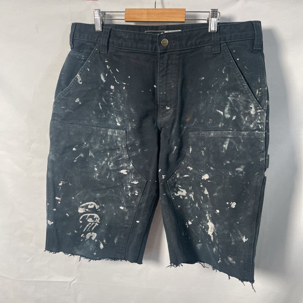 Carhartt Black Paint Double Knee Shorts Sz. 34