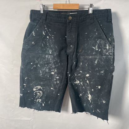 Carhartt Black Paint Double Knee Shorts Sz. 34