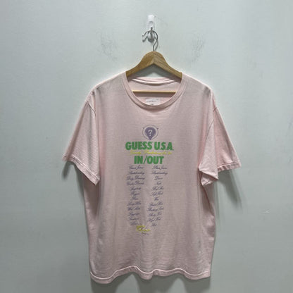 PINK GUESS TEE SZ XL