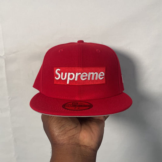 Supreme Red Scream Fitted Sz. 7 3/8