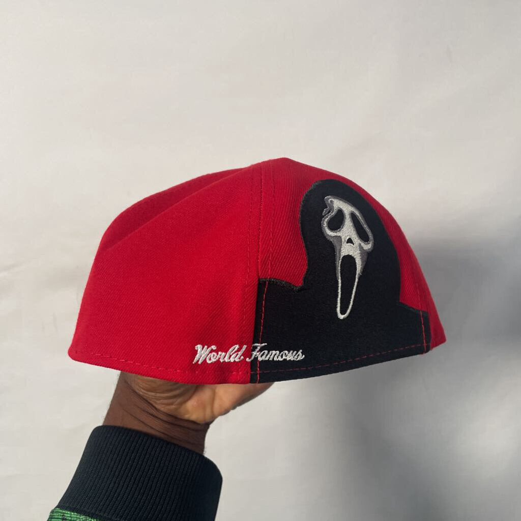 Supreme Red Scream Fitted Sz. 7 3/8