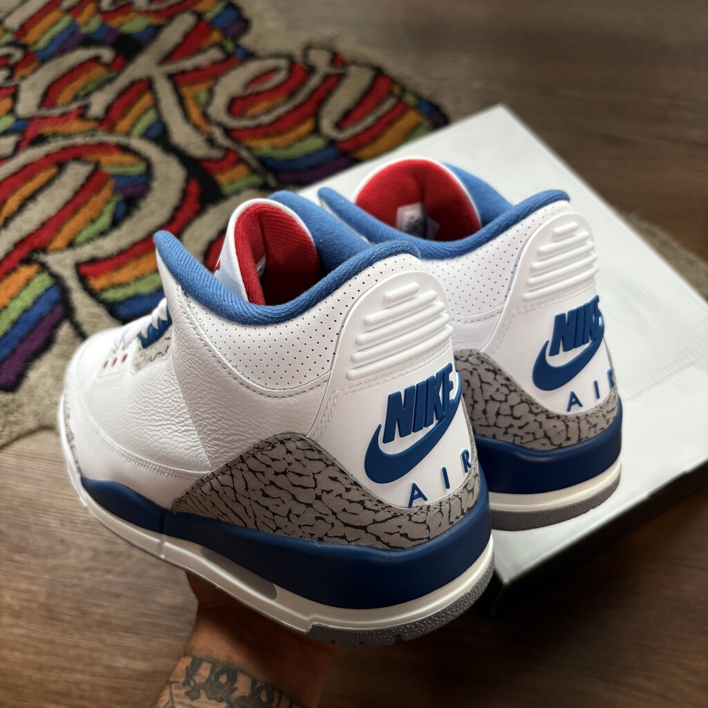 JORDAN 3 TRUE BLUE SZ. 10.5 (BOX)