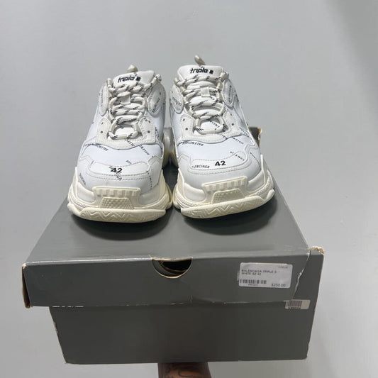 BALENCIAGA TRIPLE S WHITE SZ 42