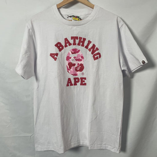 Pink Bape Head Tee Sz. M