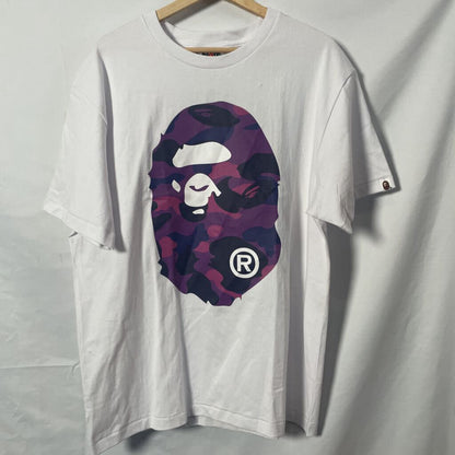 Purple Bape Head Tee Sz. XL