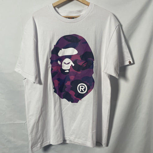 Purple Bape Head Tee Sz. XL