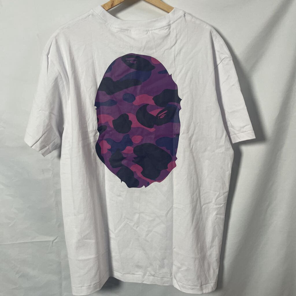 Purple Bape Head Tee Sz. XL