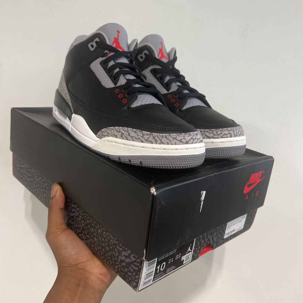 JORDAN 3 BLACK CEMENT SZ 10