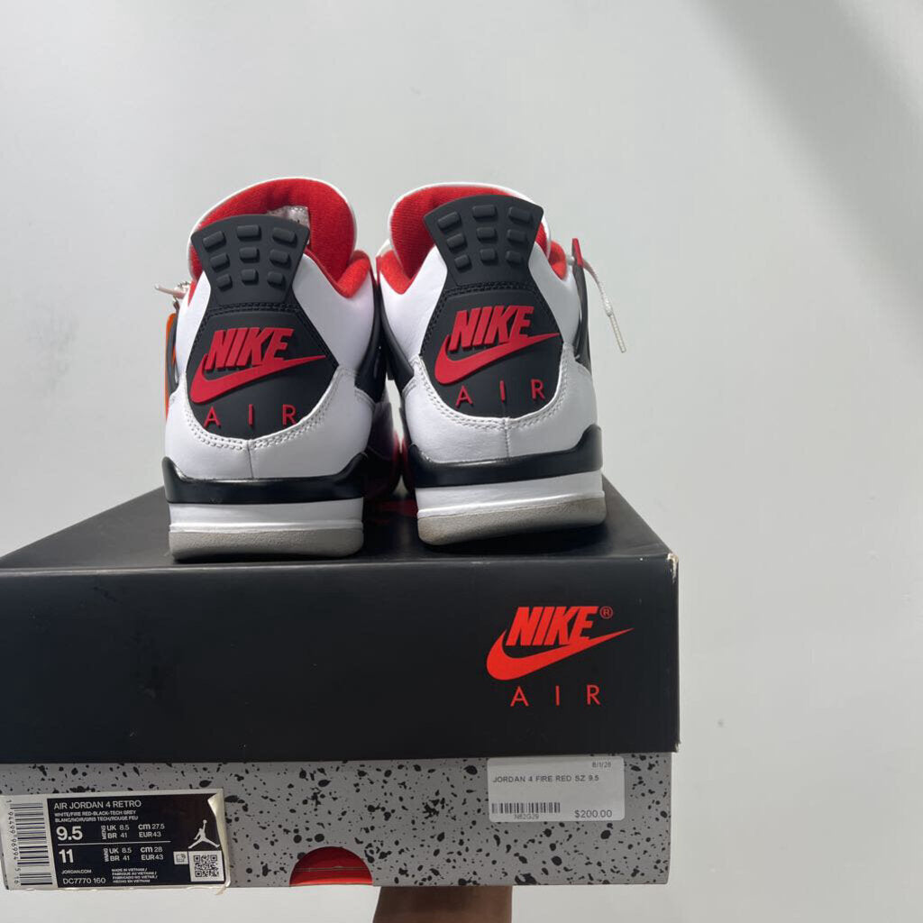 JORDAN 4 FIRE RED SZ 9.5