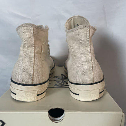 Stussy Cream Converses Sz. 10