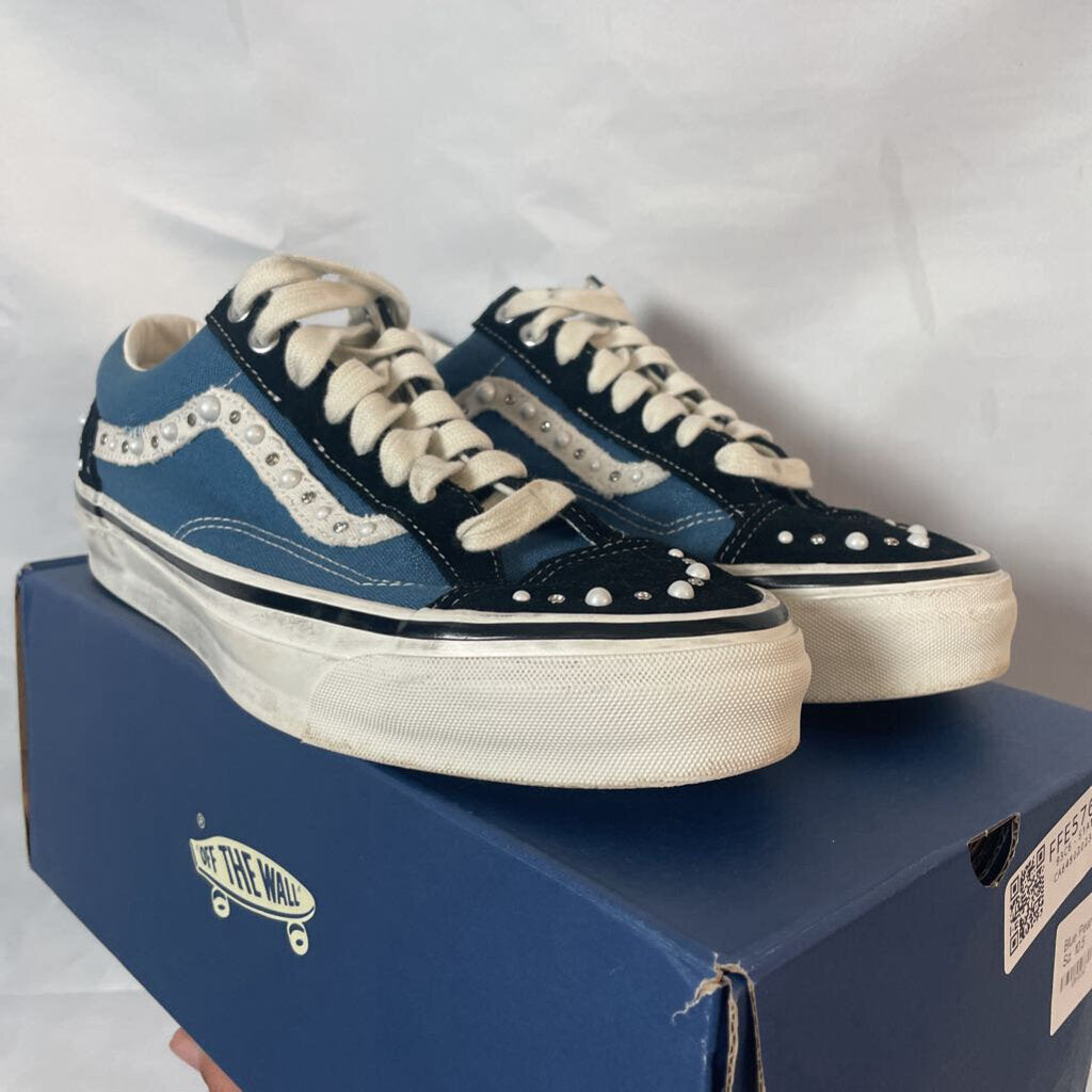 Blue Pearlized Vans Sz. 10.5