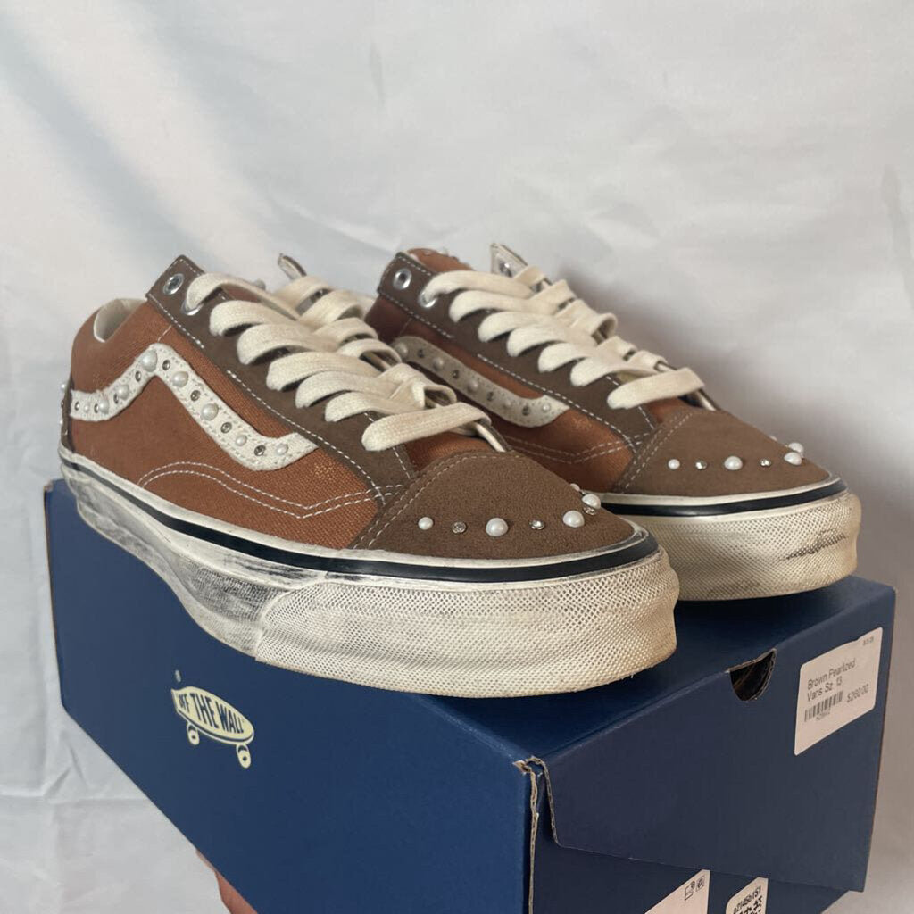 Brown Pearlized Vans Sz. 13