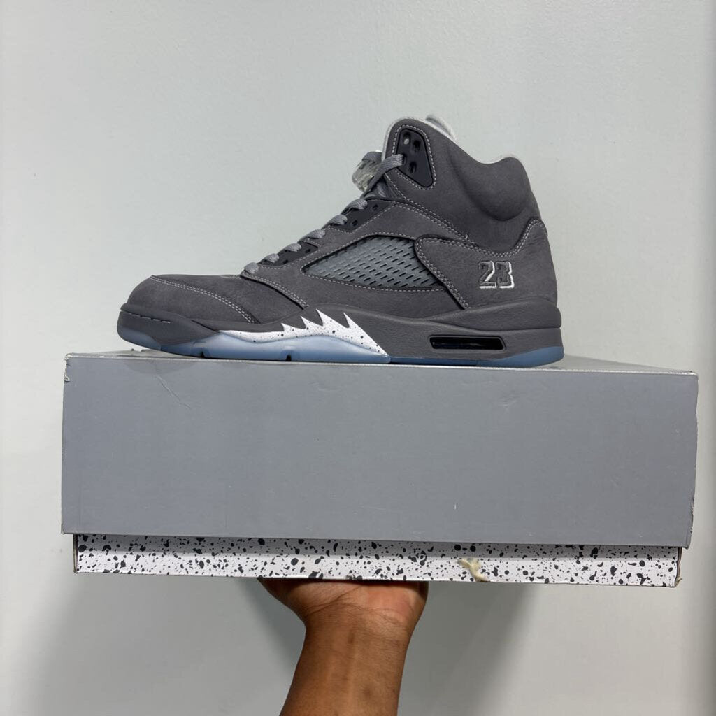 USED JORDAN 5 WOLF GREY SZ 11