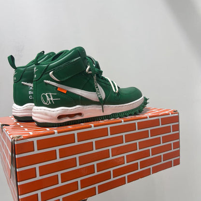 NIKE OW AIR Force MID PINE GREEN SZ 10