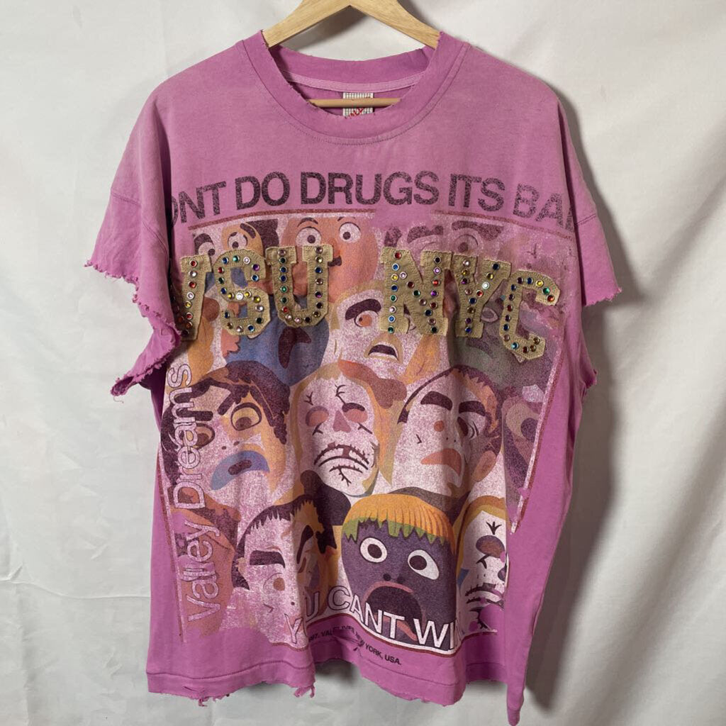 Vale Pink Don't Do Drugs Tank Sz. XL