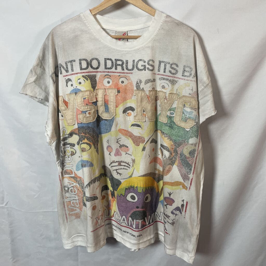 Vale White Don't Do Drugs Tank Sz. XL