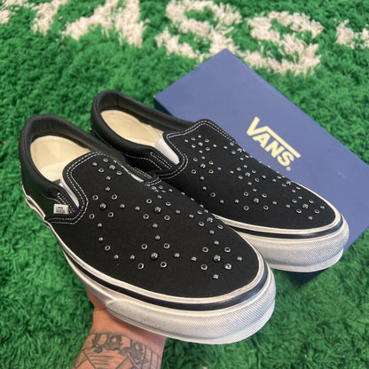 VANS BLK SLIP-ON PEARLIZED SZ 11.5