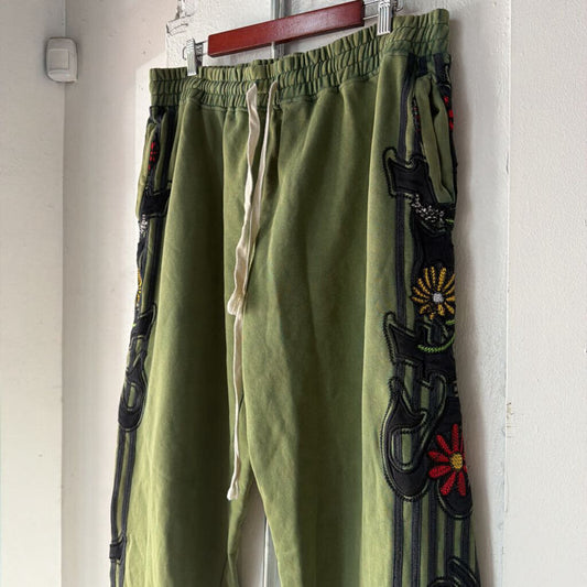 VALE FLOWER PANTS SZ L