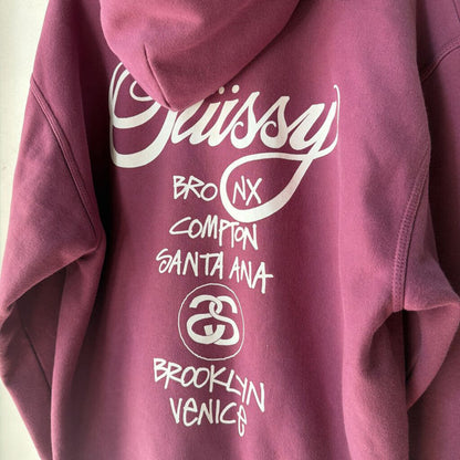 STUSSY CITY HOODIE SZ L
