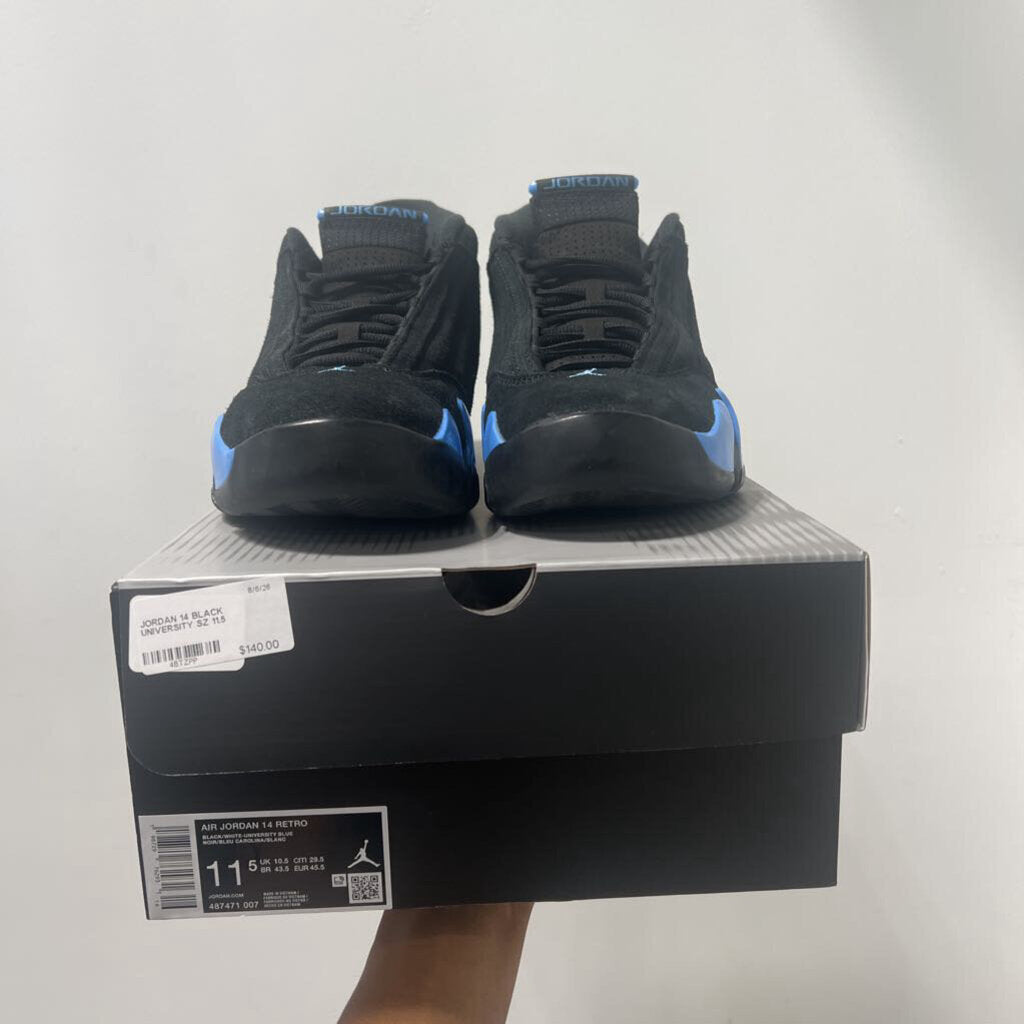 JORDAN 14 BLACK UNIVERSITY SZ 11.5