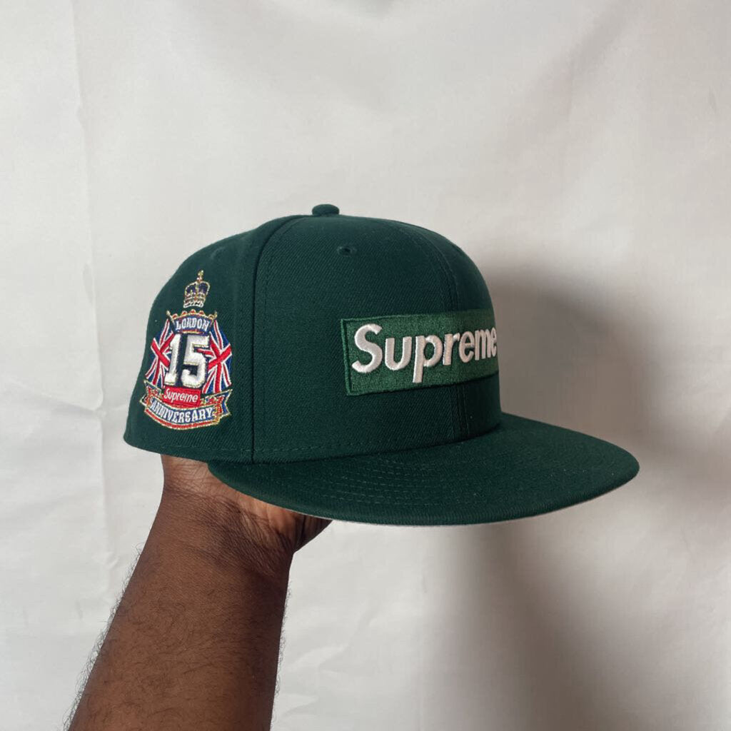 Supreme Green Anniversary Bogo Fitted Sz. 7 3/8