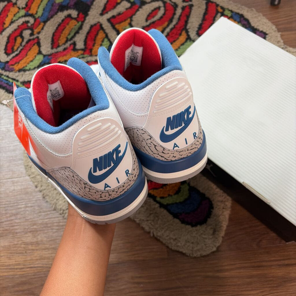 JORDAN 3 TRUE BLUE SZ. 11.5 (BOX)