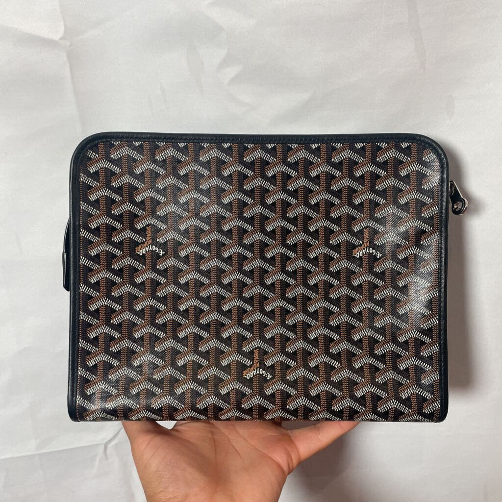 Black n Brown Goyard Big Clutch