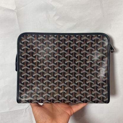 Black n Brown Goyard Big Clutch