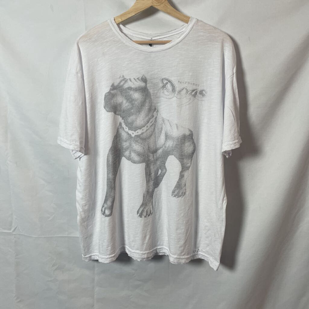Gvgallery White Dog tee Sz. L